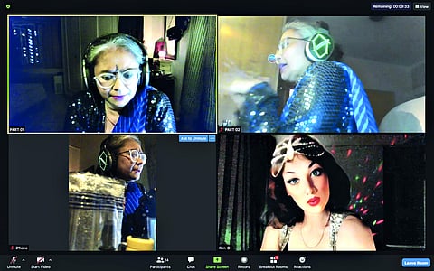 A scene from the rehearsal