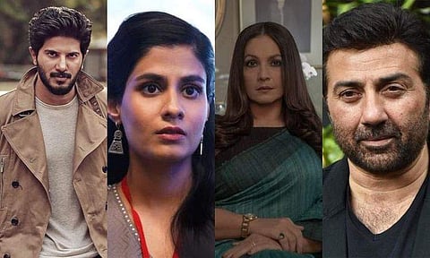 Dulquer Salmaan, Shreya Dhanwanthary, Pooja Bhatt, and Sunny Deol in Balki's Chup