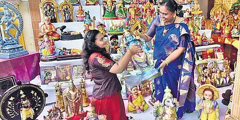 Nandhini Venkatesh's golu setup for Navaratri