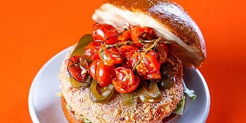 Vegan Gratitude Burger by Louis Burger