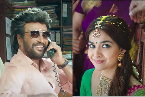 Stills of Rajinikanth and Keerthy Suresh from Annaatthe's trailer
