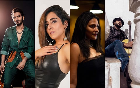 Gajendra Verma, Jonita Gandhi, Vasundhra Vee, and Rohan Solomon