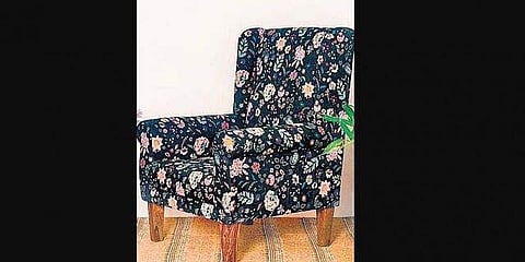 The Comfy Begum Wing Chair-Bohemian Paisleys, a statement piece that will brighten up any corner