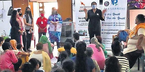 Pratisandhi’s volunteers organise workshops with people of various age groups