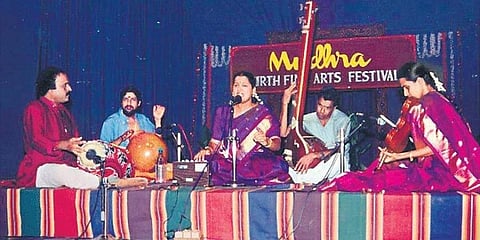 Performing at the Mudhra Fine Arts festival Mudra Arts Festival