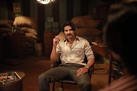 A still from Kurup featuring Dulquer Salman