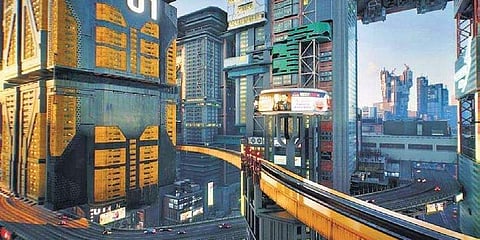 A visual from Cyberpunk 2077