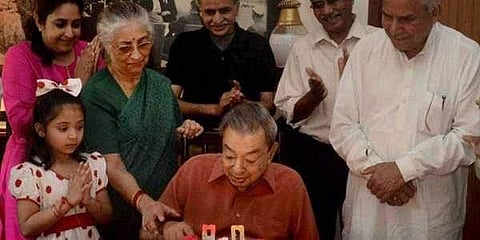 The late Dr Verghese Kurien on his 90th birthday (PTI File Photo)