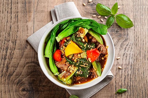 Lamb in black pepper sauce at Shanghai