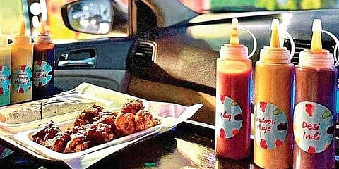 'Sauce On The House' is a place where you get unlimited sauces and dips served with the dish that you order