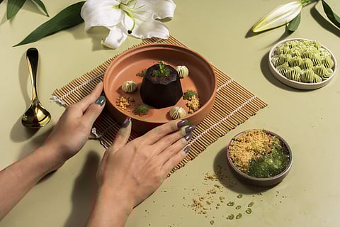 Matcha Cream Chocolate at Vegan Vogue