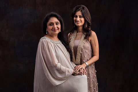 Ruchi with mom-in-law and founder Poonam Kasera