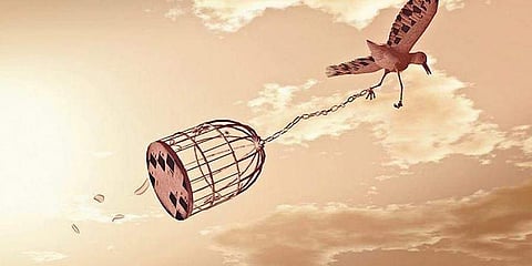 There is no gain without pain. Representational image