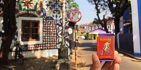 A matchbox from Shreya Katuri's collection. (Photo| Instagram)