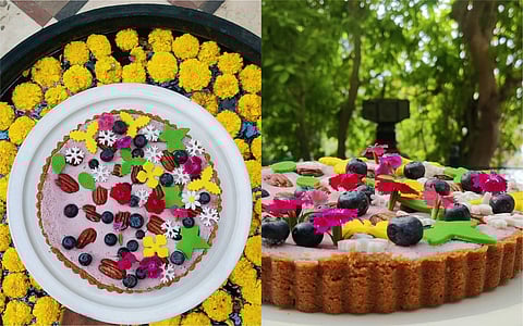 Blueberry and Pecan Nut Tart