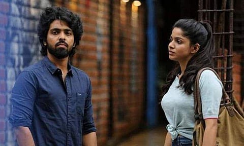 A still of GV Prakash Kumar and Divyabharathi from Bachelor