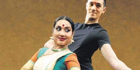 Danseuse Neena Prasad and Thomas Vo Van Tao, her French student