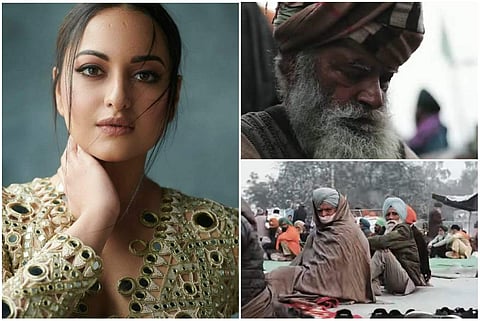 Extending her support to the ongoing farmers' protest, Sonakshi Sinha recited a poem titled 'Kyun' that questions why the farmers and protesters are being tagged as rioters.
