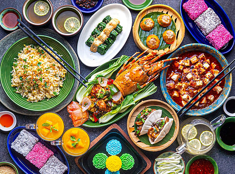 Five course meal including Lobster Tortellini at Hyatt Regency Chennai