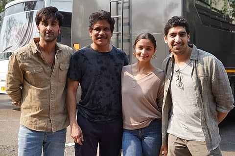 Akkineni Nagarjuna shares pictures with Ranbir, Alia and Ayaan