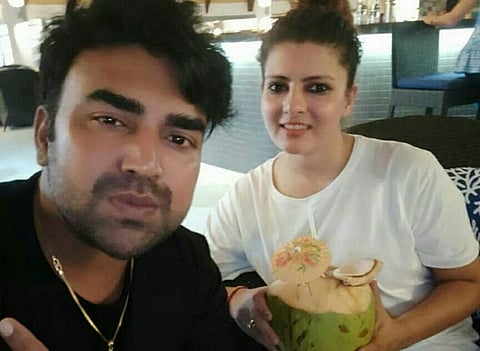 Sandeep Nahar with wife Kanchan