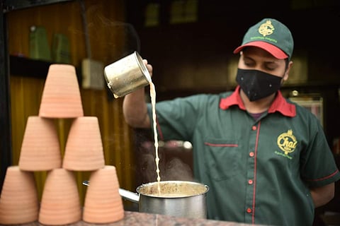 The tea stall at Hyderabadi Chai Adda