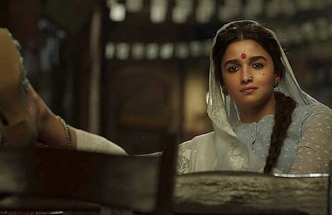 Alia Bhatt on the poster of Gangubai Kathiawadi, source: Her Instagram