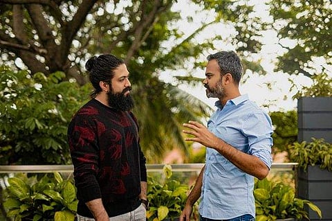 Prashanth Neel and Yash in a candid moment