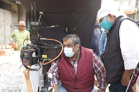 Kaushik Ganguly during the shoot of Manohar Pandey