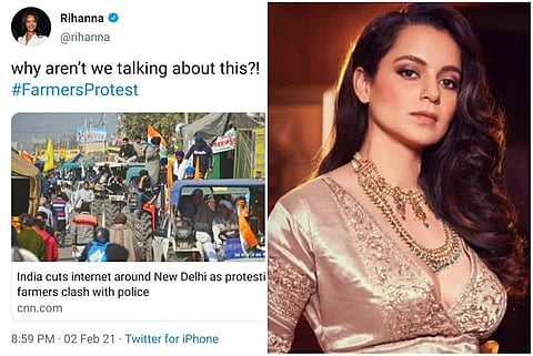 Pop sensation Rihanna extended her support to the ongoing farmers protest in India. Reacting to her tweet, Kangana Ranaut called her a fool and a dummy.