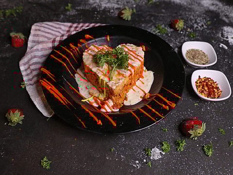 Mixed Chicken Lasagna at What's Up! Cafe