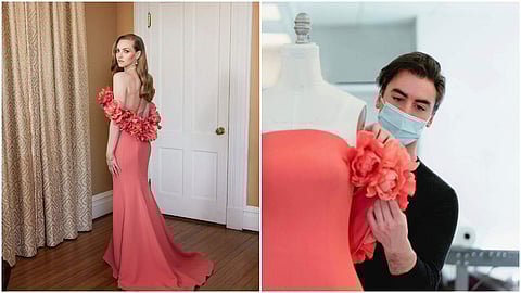 Amanda Seyfried in custom Oscar de la Renta