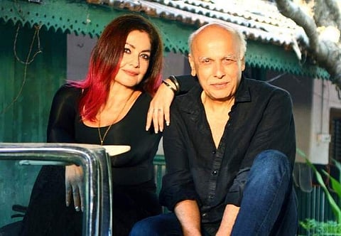 Pooja with her father Mahesh Bhatt