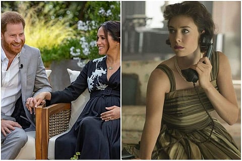 British actress Vanessa Kirby, who plays Queen Elisabeth IIs sister Princess Margaret in The Crown, was surprised to learn that Prince Harry and Meghan Markle have seen the series