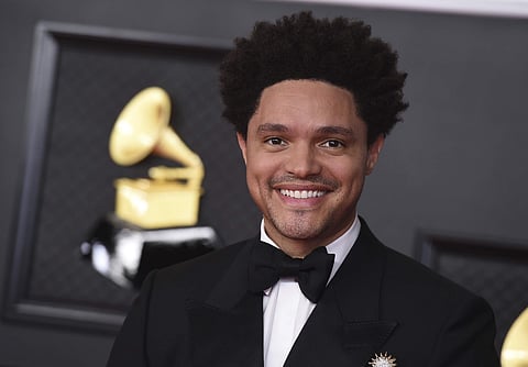 Trevor Noah at the Grammys. Photo credit: AP
