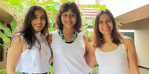 Shruti, Rohini & Sharon at a kombucha party down ECR