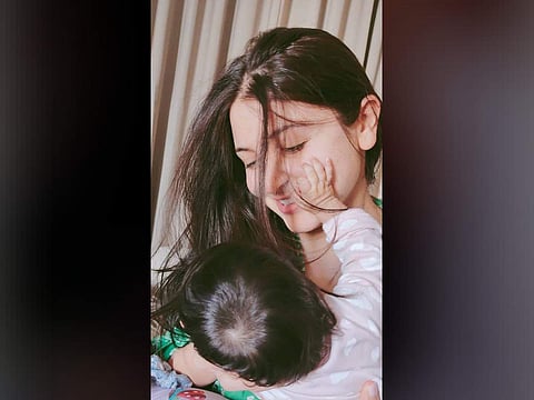 Anushka with her baby Vamika