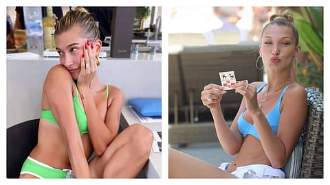 Hailey Baldwin Bieber and Bella Hadid in OOKIOH