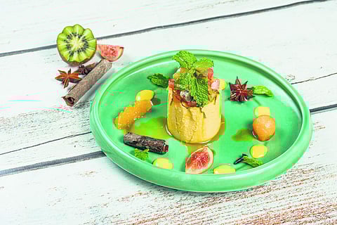 Thandai Mango Kesaria Panna Cotta