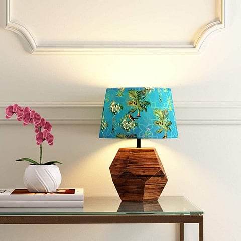 India Crcus's Robin bird park hexagonal lamp shade
