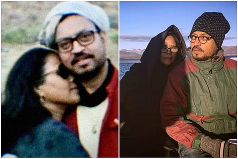 Late actor Irrfan Khan with wife Sutapa Sikdar