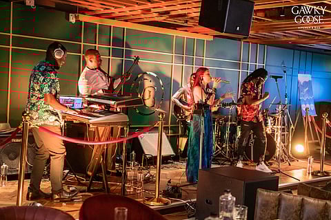 Zhane performs at the launch