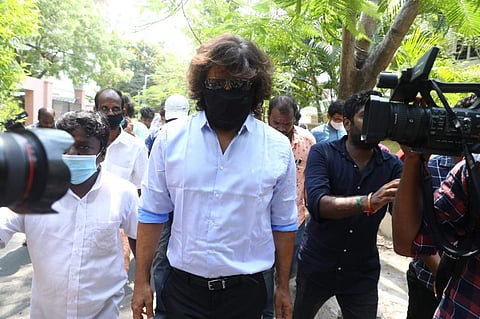 Actor Chiyaan Vikram casts his vote