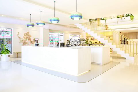 A section of the cafe