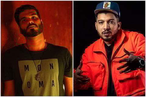 Producer Rākhis (left) and rapper Naezy (right)