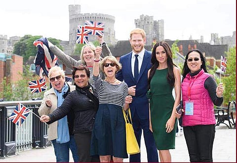 Harry and Meghan's wax works, image courtesy: Madame Tussaud's website