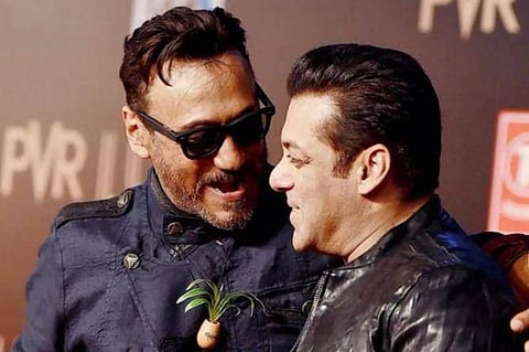 Jackie Shroff with Salman Khan