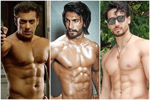 Salman Khan (left), Ranveer Singh (centre), and Tiger Shroff (right)