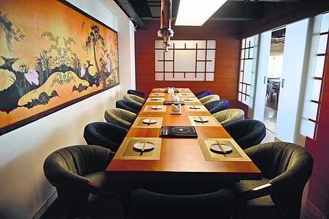 Every group gets a separate room divided by sliding doors (fusuma)