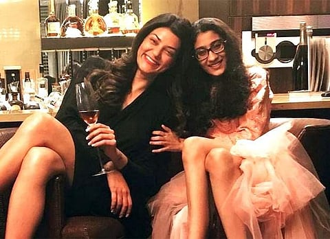 Sushmita Sen with her daughter Renee Sen